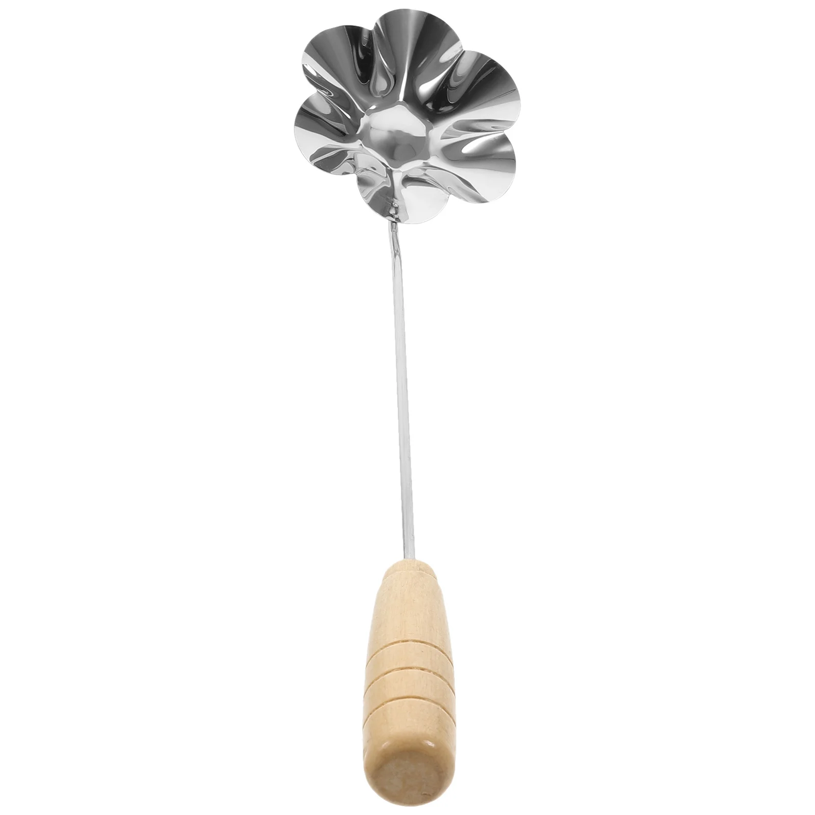

Stainless Steel Bunuelos Mold Wood Handle Frying Long Handle Kitchen Tool Non-Stick Snack Mold Bunuelos Maker for Kitchen