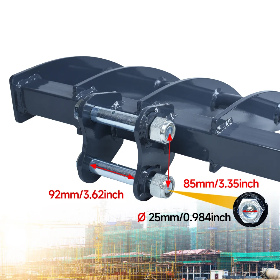 1 قطعة حفارة صغيرة أشعل النار المرفقات حفار صغير أشعل النار يزيل الحطام فضفاض سطح التربة أشعل النار ملحق لحفارة 0.8-2ton