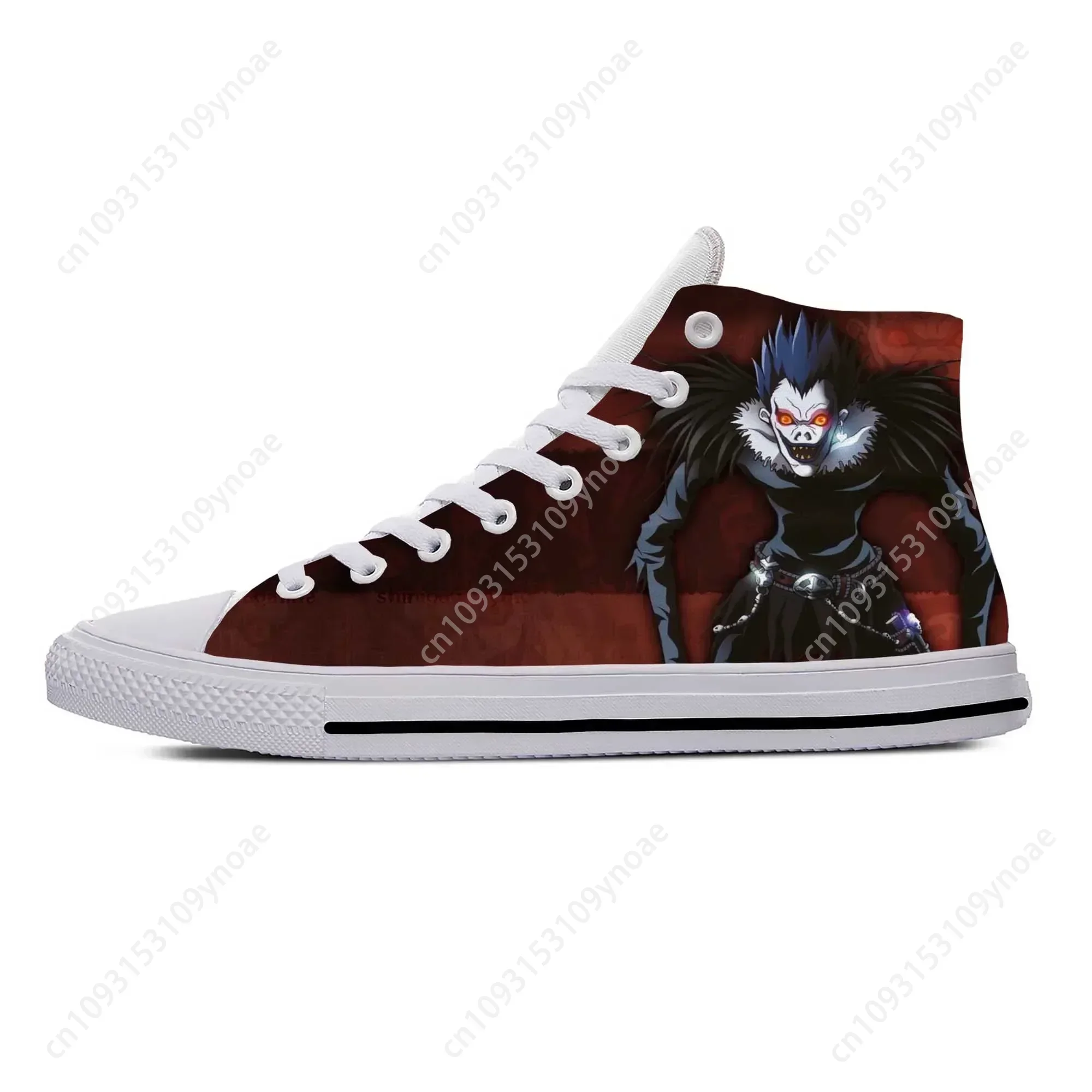 Summer Japanese Anime Manga Demon Death Note Ryuk Casual Shoes High Top Lightweight Board Shoes Breathable Men Women Sneakers