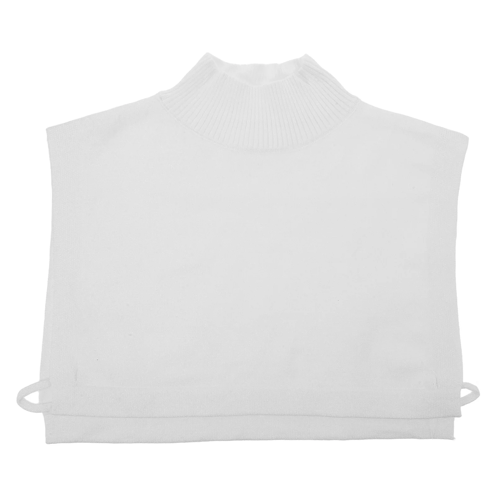 

Fake Collar For Women White Knitted Detachable Sweater Insert Shawl Turtleneck Dickey Layering Accessory Autumn Winter