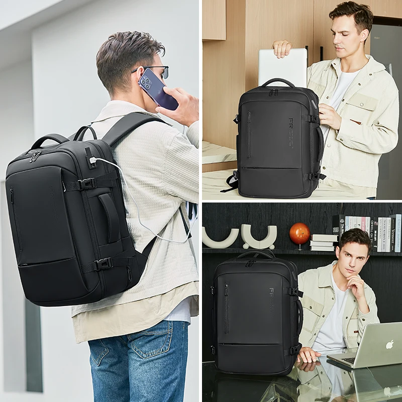 Fenruien New Multifunction Backpack Men\'s Business Backpack High Quality Classic Travel Male Backpacks Fit 17.3 Inch Laptop