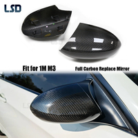For BMW 2008-13 M3 E90 E92 E93 1M E82 Full Dry Carbon Fiber Mirror Cover Side RearView Caps Replacement GTS Competition Add on