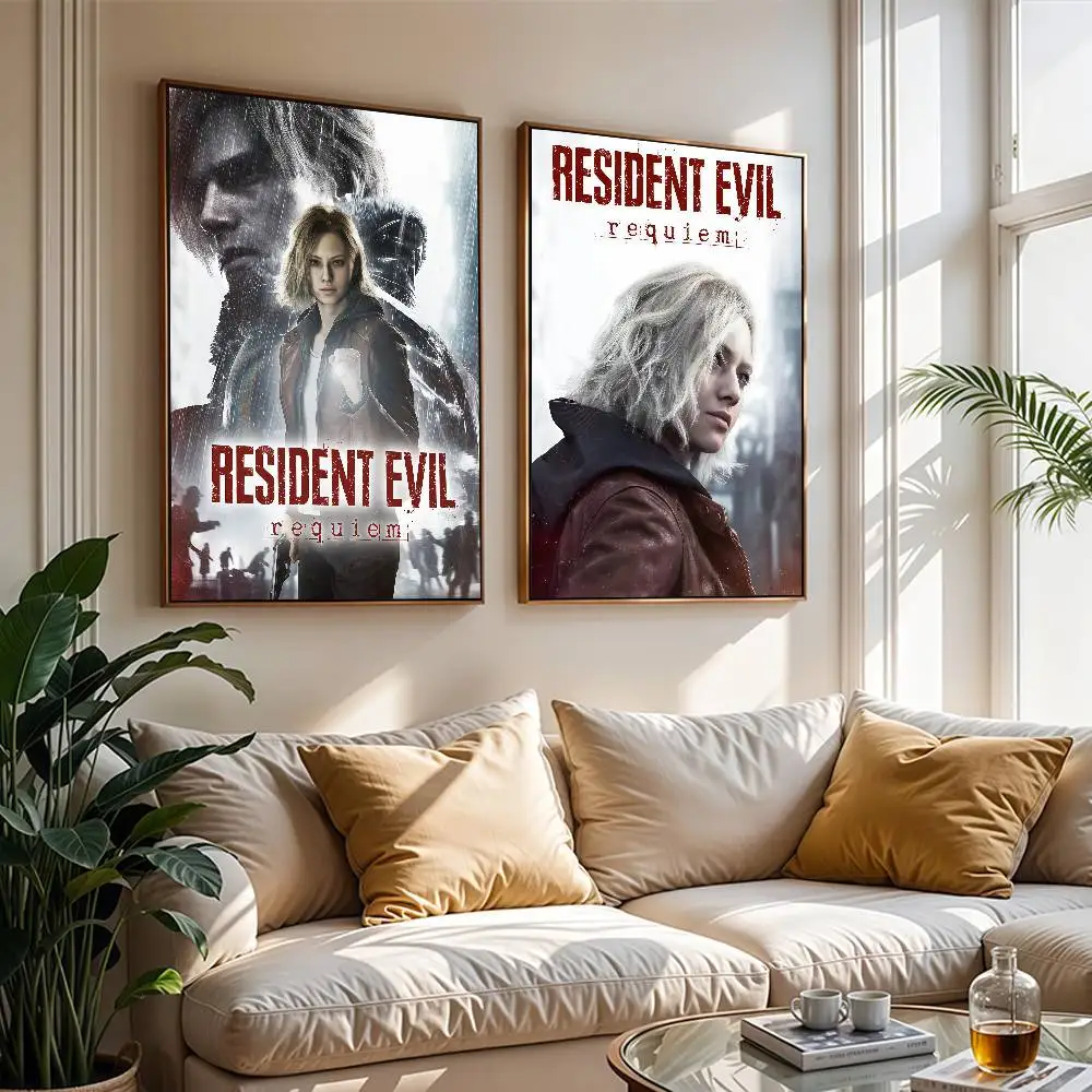 Game R-Resident Leon Kennedy Evil Posters Dormitory Decorations Bedroom And Living Room Wall Murals Souvenirs