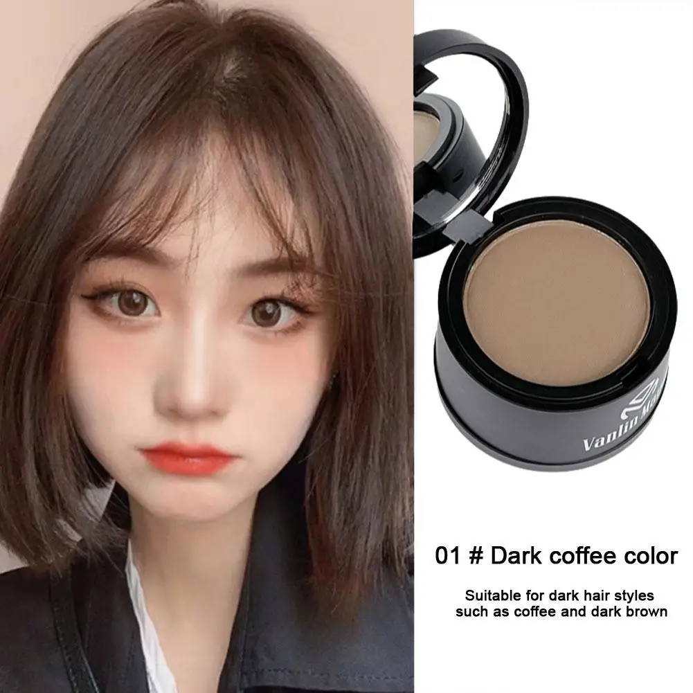 Bubuk garis rambut penutup akar hitam bubuk instan alami tahan air penutup rambut bayangan garis rambut 4 warna Concealer R7O0