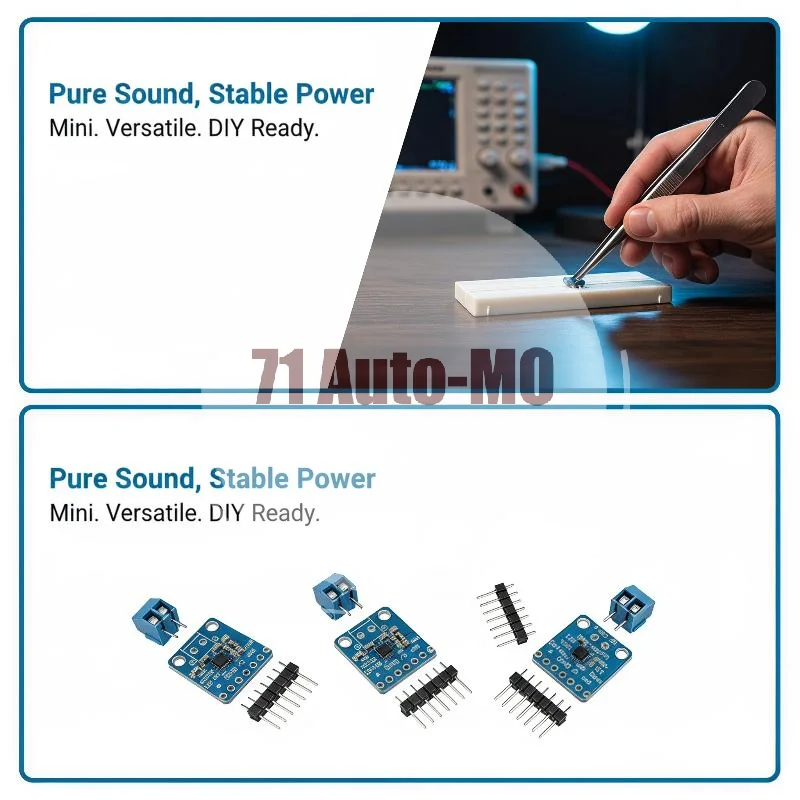 MAX98357A I2S 3W Class D Audio Amplifier Module Filterless Low Distortion Amp Board for Custom Portable Bluetooth Speaker Build