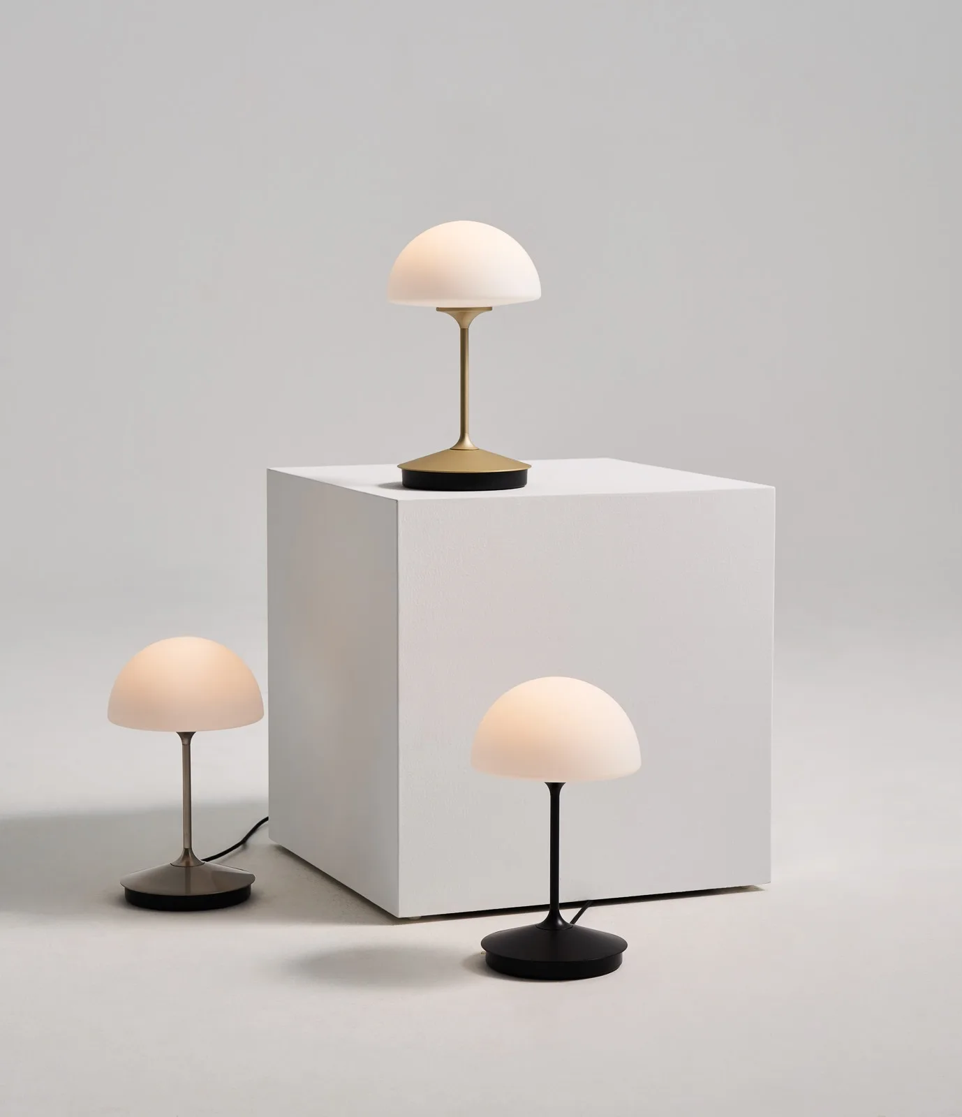 Modern Minimalist Designer Marble Bedroom Bedside Lamp Living Room Study Glass Light Luxury Table Lamps