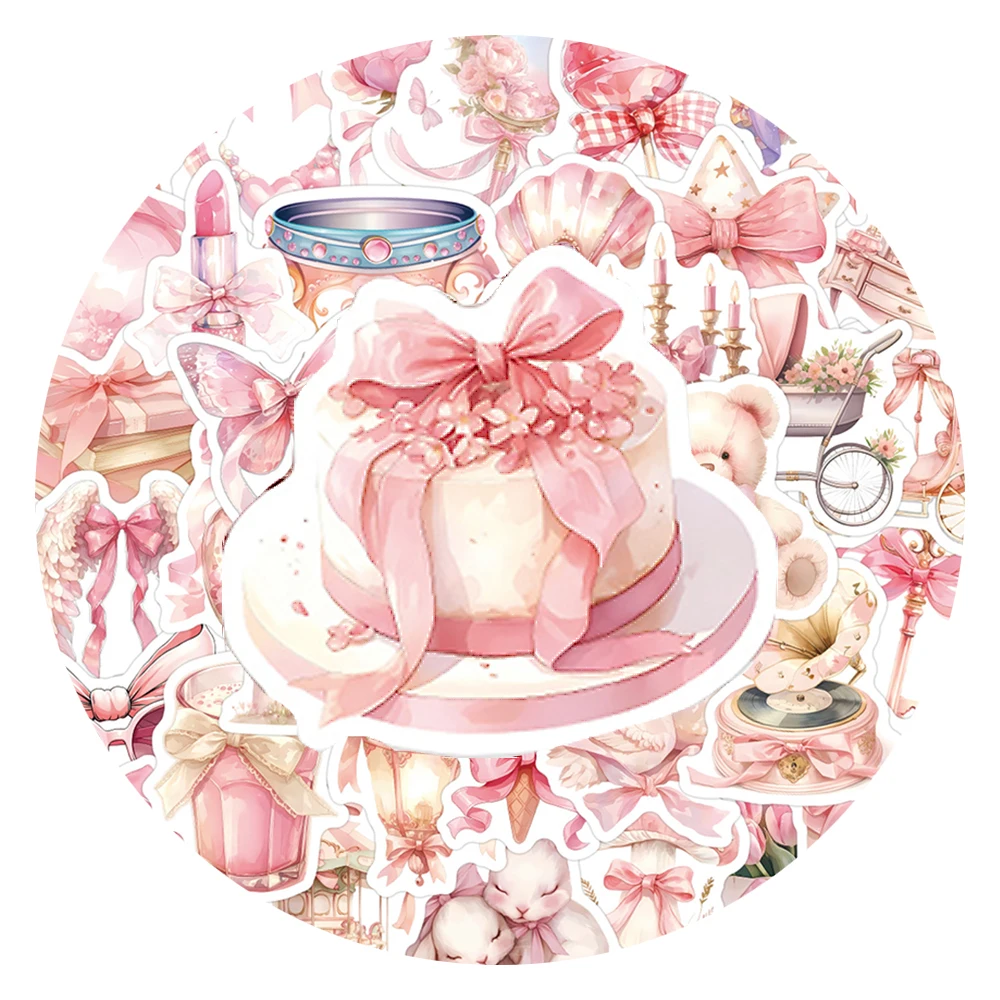 

10/30/60pcs INS Style Cute Coquette Cartoon Stickers Aesthetic Girl Gift Decals DIY Luggage Stationery Laptop Kawaii Sticker Toy