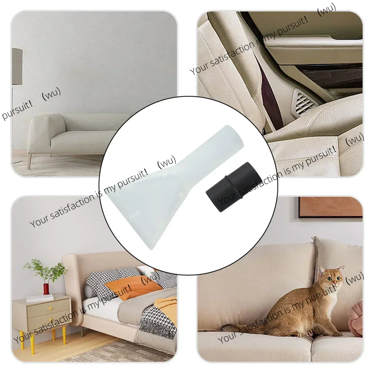 Sprayer Vacuum Extractor Nozzle Head Nozzle Upholstery Vacuum 32-35mm Sofa Machine Water Suction Scraper With Adapter Tools