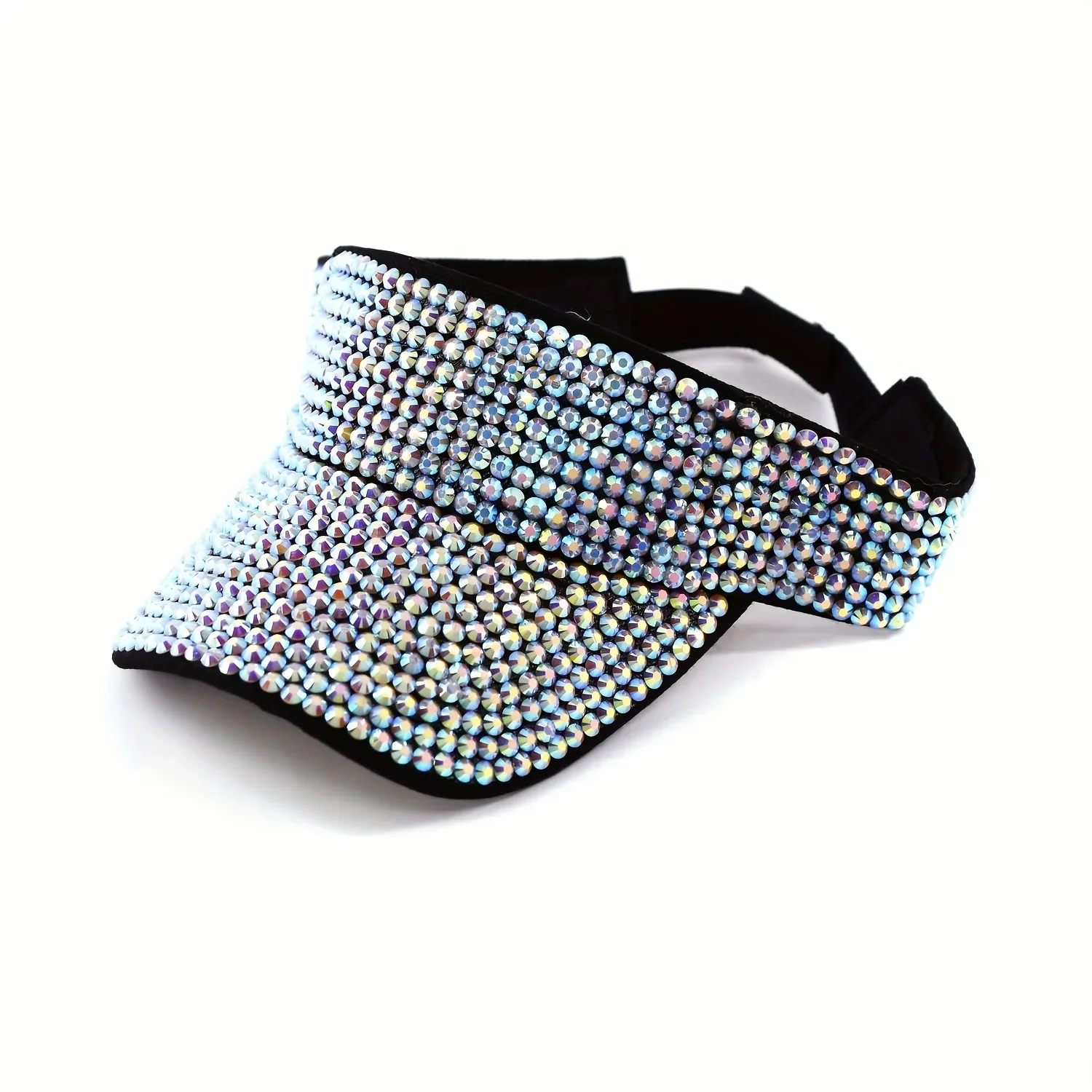 New Women's Shiny Rhinestone Sun Hat Adjustable Acrylic Baseball Cap suitable for outdoor activities holiday parties casual wear