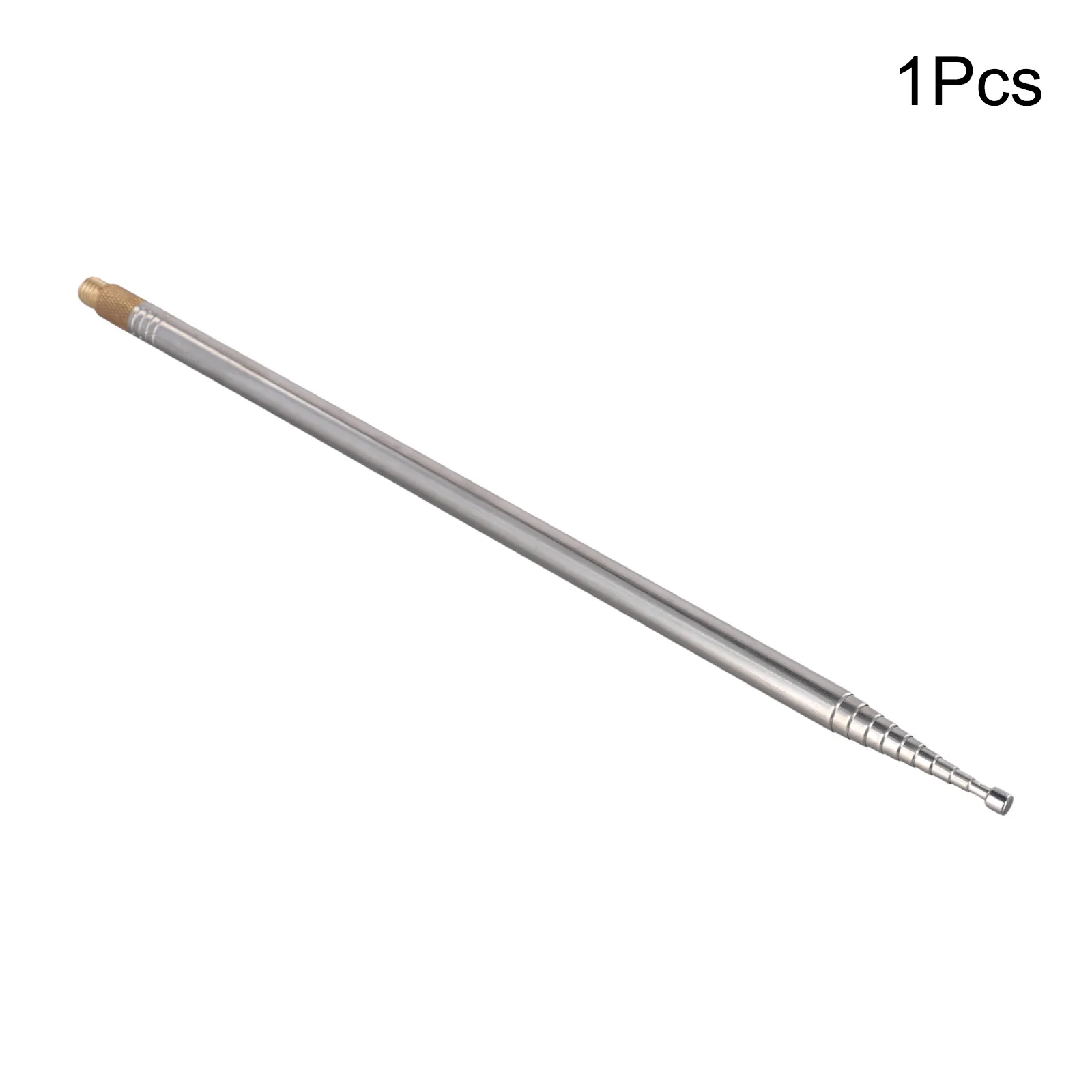 Travel 2.5m Whip Antenna 10 Sections 304 Stainless Steel Contracted Length 33.8CM Interface Screw Diameter 10mm