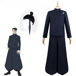 Jujutsu Kaisen Cosplay Anime Geto Suguru Cosplay Adult Mens Shirt Pants Wig High School Halloween Uniform Full Set