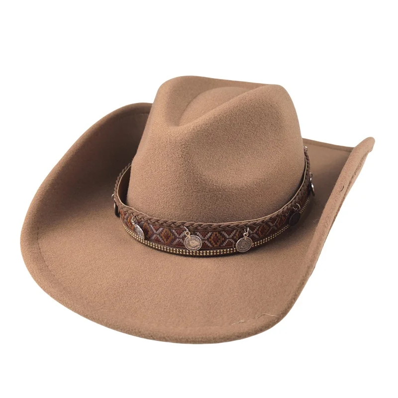 

Cowboy Hat Cowboy Accessories Western Cowgirl Wide Brim Luxury Outdoor Travel Wedding Decorate White Sombrero Vaquero Mujer New