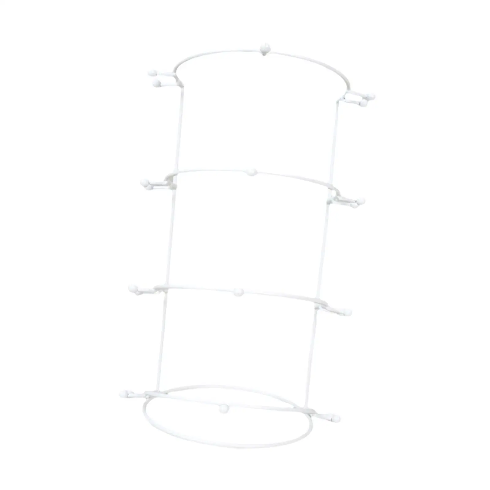 حامل تاج الشعر مكون من 4 طبقات لإكسسوارات قلادة ربطة الشعر