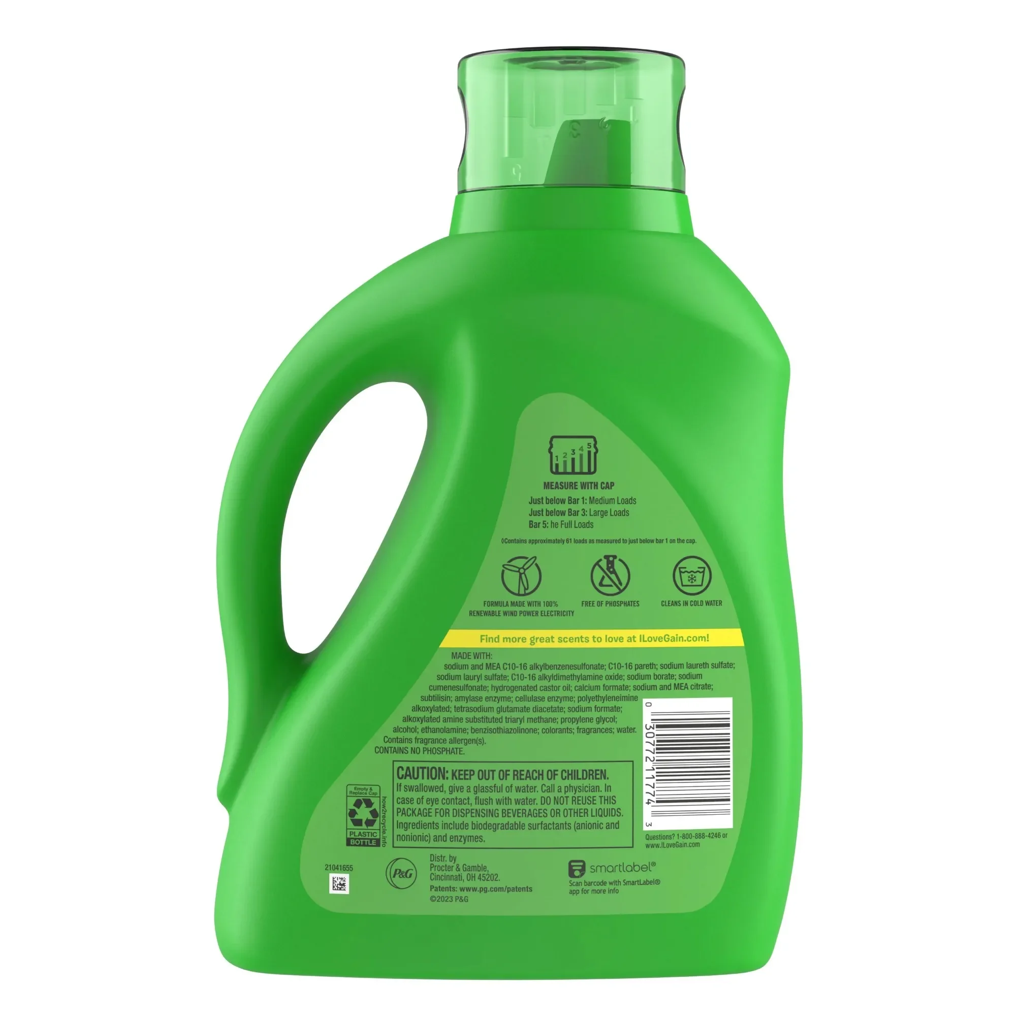 Мыло для стирки 1000, 154 унции, с ароматом Happy Scent, концентрированное моющее средство с самым высоким рейтингом для свежести и эффективной очистки