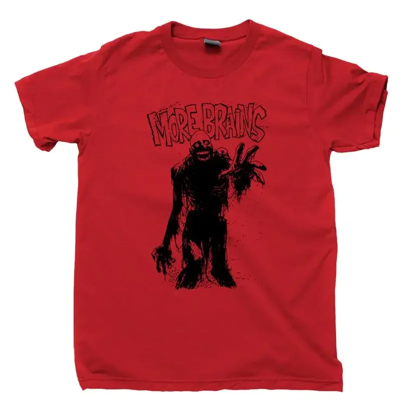 Zombie T shirt More Brains Tarman Living Dead Blu Ray DVD Movie Band
