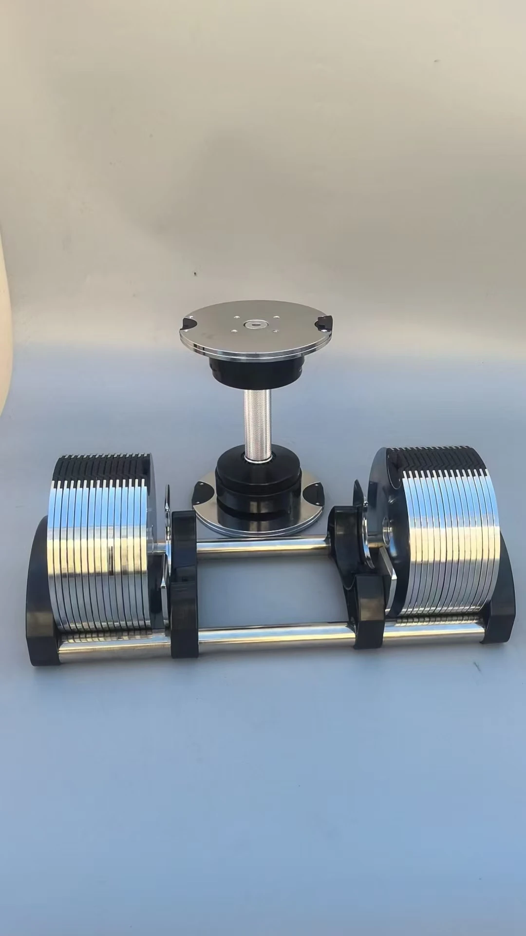 Vendas gerais equipamentos de fitness 20kg 32kg 36kg 40kg 43kg 45kg haltere peso ajustável 1 segundo conjunto de halteres de ajuste rápido