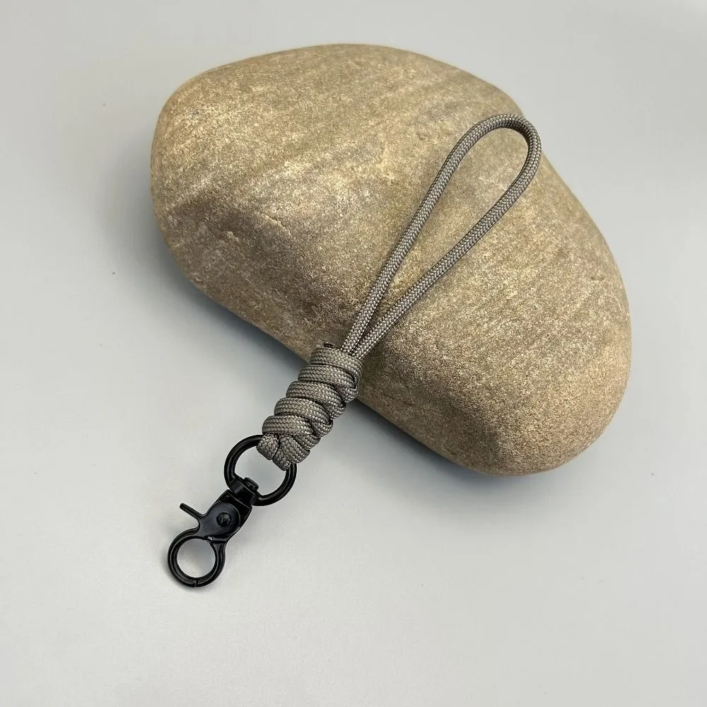 High Quality High Strength Paracord Keychain 5 Styles 155mm Lanyard Rotatable Buckle Neck Hanging Rope Outdoor Tool