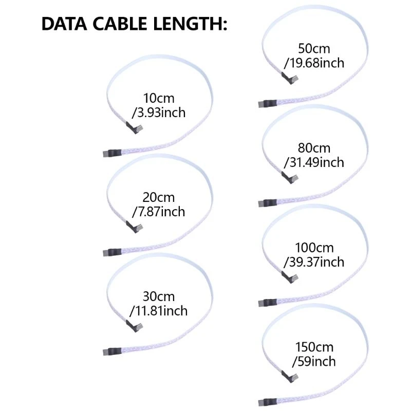 Type C to Type C Male Adapter Cable 2A Charging and Data Transfer Silicone Wire for FPV & Disk & Phone