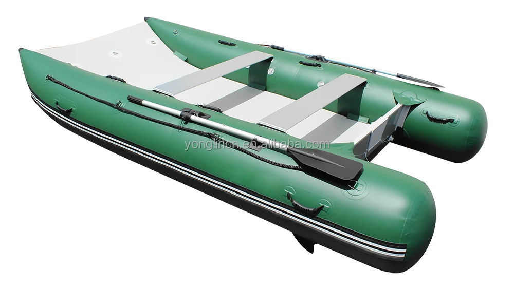 Durable 1.0mm Hypalon Inflatable Folding Catamaran Sail Boat Yacht with Aluminium Accessories on Sale