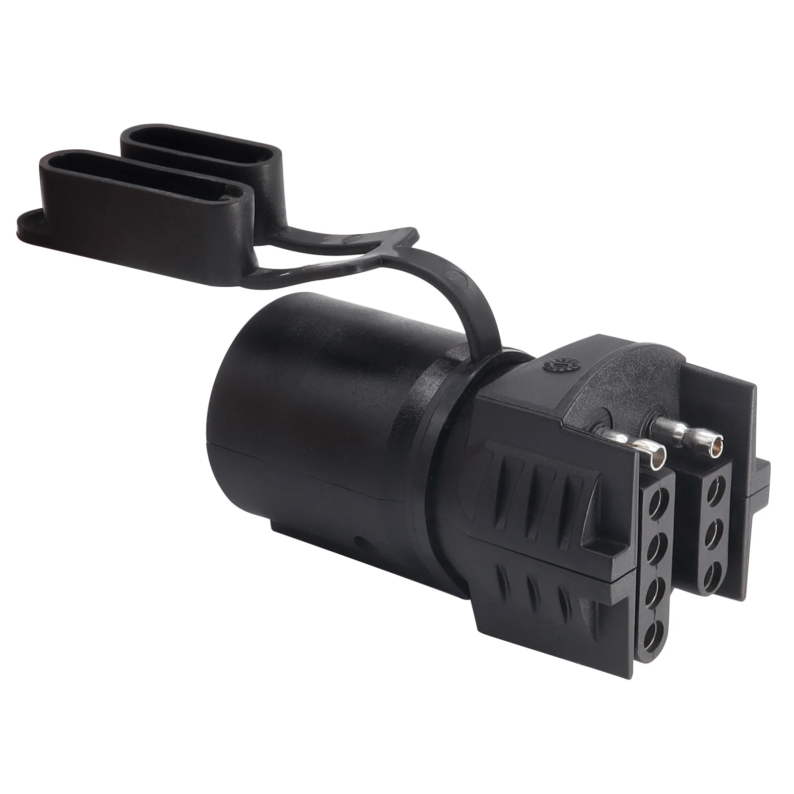 7 Pin Blade to 4 Pin 5 Pin Flat Trailer Adapter Wiring Light Plug Caravan RV Tow Truck Boat Adapters Connector Dust-proof Cover