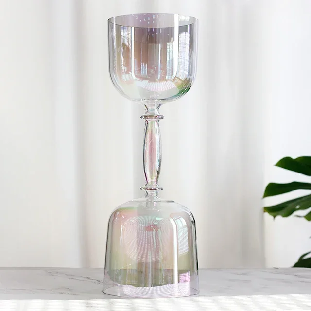 6inch Crystal Singing Bowl Hand-held Yoga Meditation Singing Bowls Double Headed Sound Healing Percussion Instruments