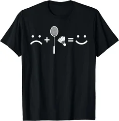 Badminton Love Happy Team Player Coach T-Shirt Funny Men Clothing Tops Streetwear Graphic T Shirts Ropa Hombre