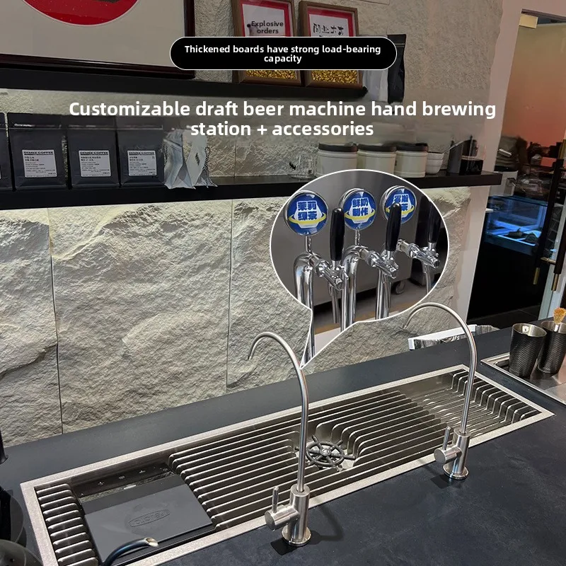 LH Coffee Drinks Temporary Bar Draft Beer Mechanism Freezer Refrigerator Water Bar Commercial Equipment