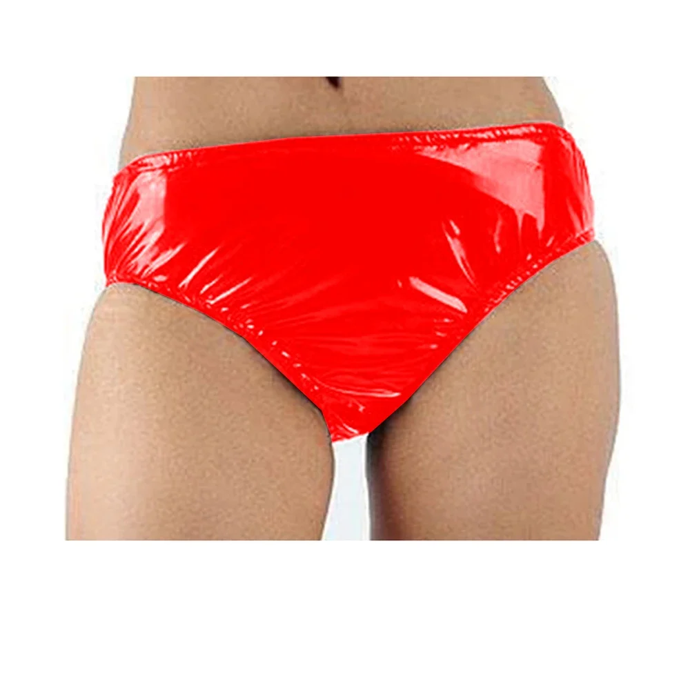 سراويل داخلية لاتكس شبيهة باللاتكس للذكور ، سراويل داخلية مثيرة ، سراويل جلدية PVC wetlay ، ملابس داخلية غريبة ، ملابس داخلية للرجال المثليين ، خيوط G بلون واحد ، سيسي #5