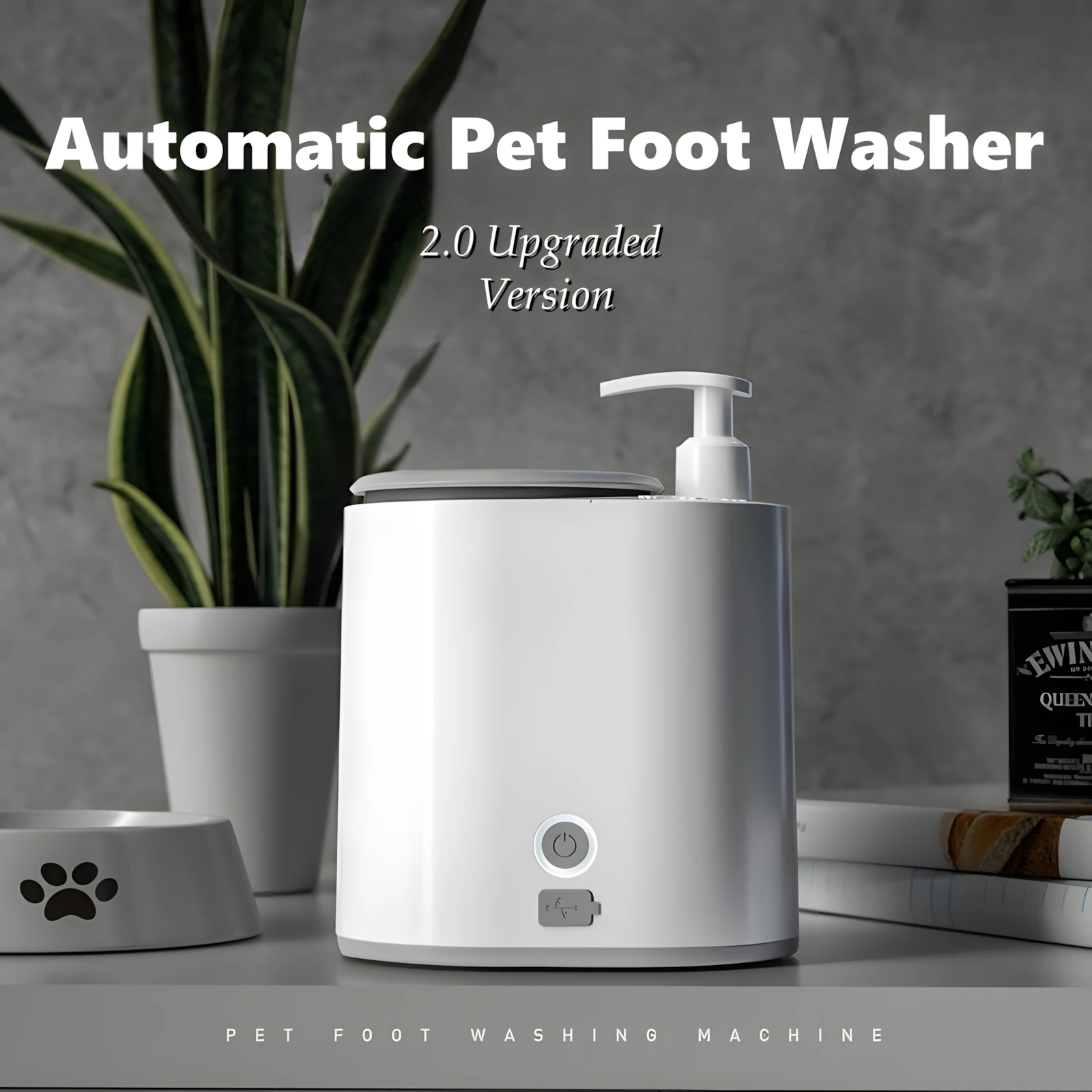 Automatic Pet Paw Washer Cleaner Electric Dog Paw Massage Soft Silicone needle Dog Foot Cleaner Pet Paw Washing Cup for Dogs