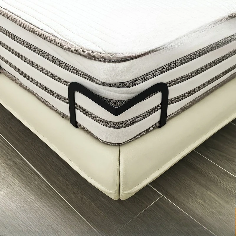 2Pcs Nonslip Mattress Slide Stopper Metal Mattress Gaskets Adjustable Mattress Retainer Bar Furniture Accessories for Bedroom