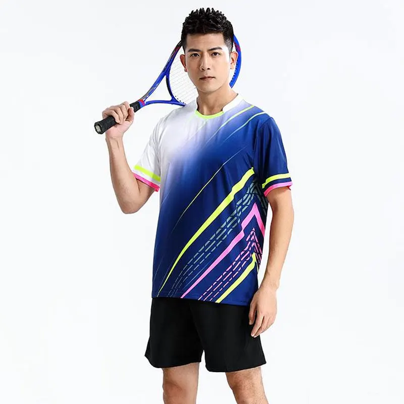 Sports Tennis Shirts Men Badminton T-shirts Training Table Quick-dry Ping Pong Jerseys Gym Sports Volleyball Long Sleeve Tee