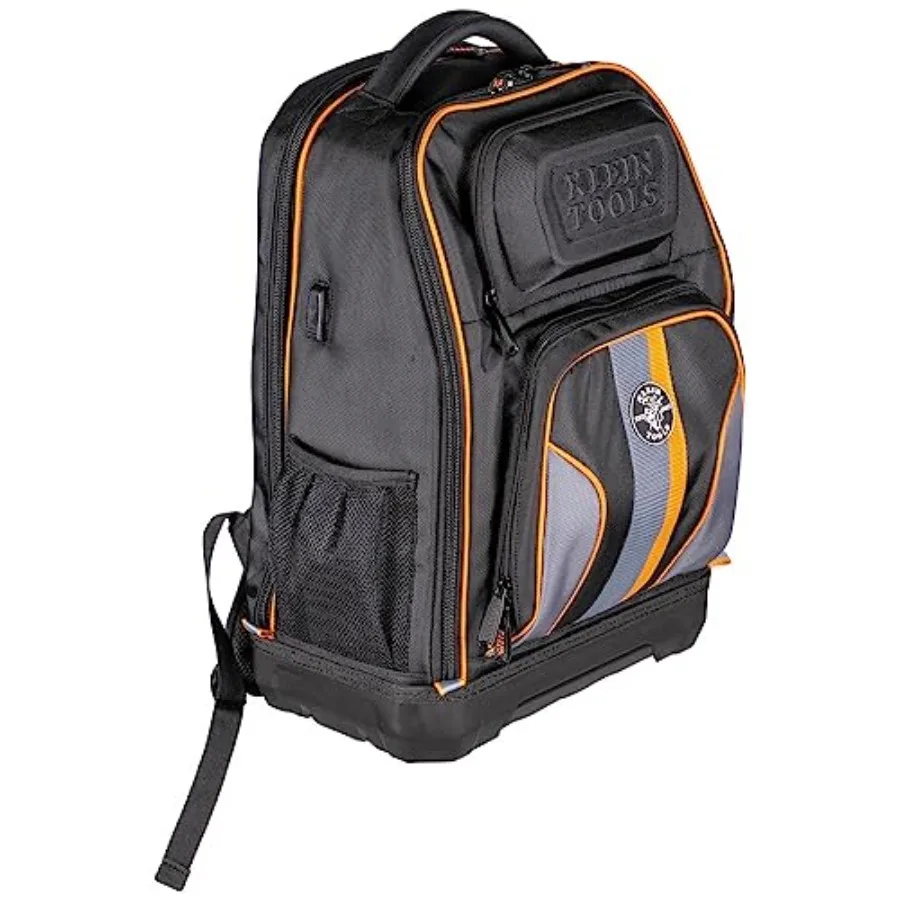 

28-Pocket Laptop Backpack Tool Bag, Tradesman Pro Extra-Large Tech Tool Backpack with Molded Bottom, Charging Port