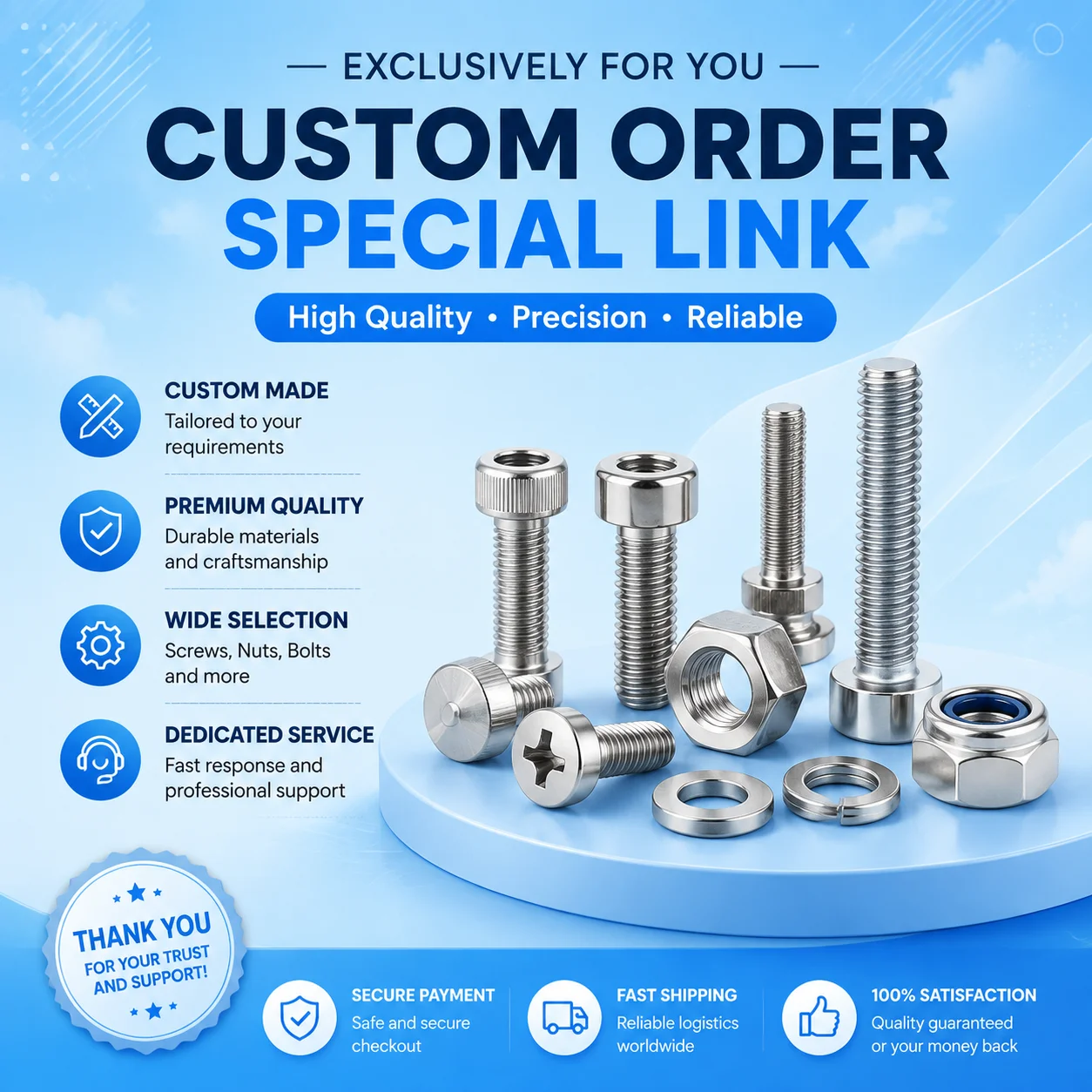 M2.2 M3 Black Carbon Steel Cross Recessed Pan Head Self Tapping Screws Customer Exclusive Link