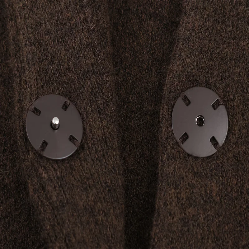 2025年秋のファッショントレンド：レディース人工毛皮風パッチワークニットジャケット