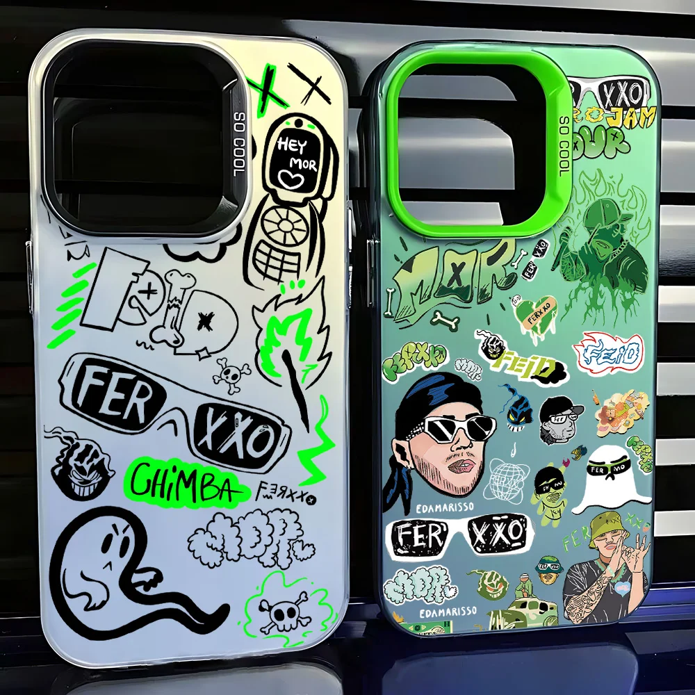 Feid Nitro Jam Ferxxo حافظة لهاتف سامسونج جالاكسي A16 A06 A35 A55 A25 A05S A15 A54 A34 A24 A14 A05 A04 4G 5G غطاء خلفي غير لامع