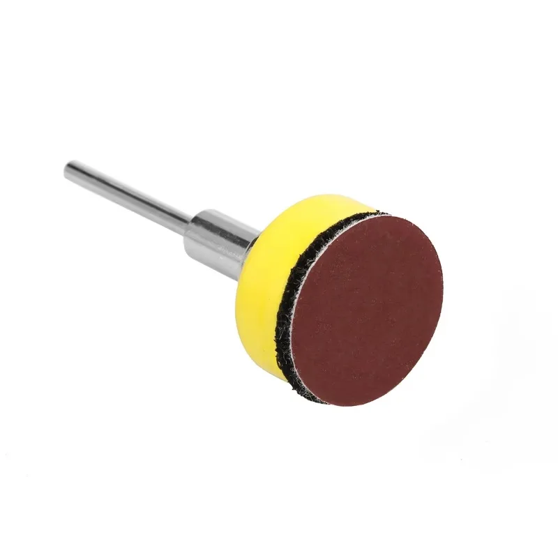 100pcs 25mm Sanding Discs  + 3mm Shank Set For Polishing Tools