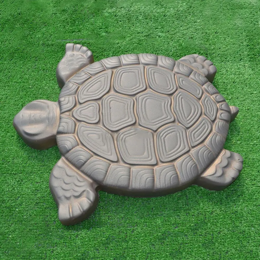 Landscape Stone Tortoise Mold Turtle Mold Simulation Turtle Shaped Garden Path Pavement Stepping Stone Maker Mould Mold Brick