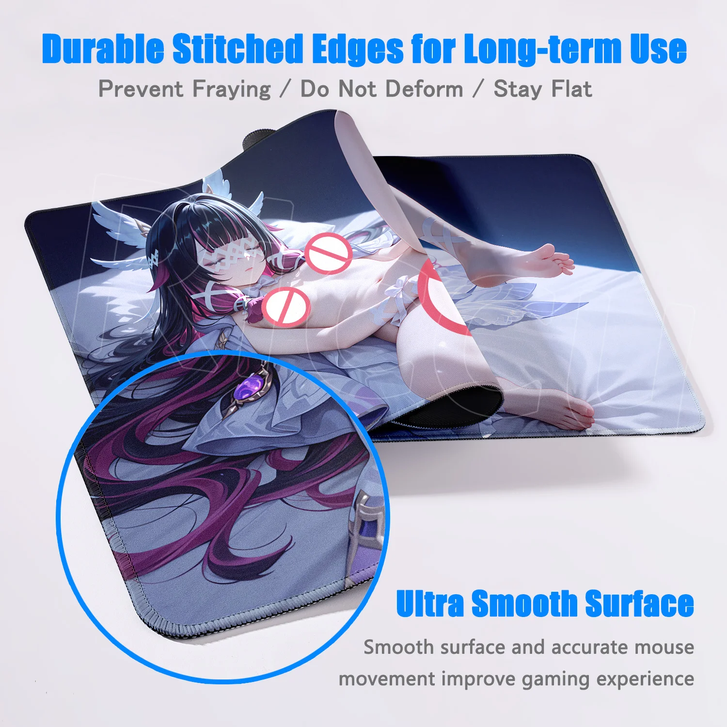 مثير أنيمي الفتيات ماوس الوسادة هنتاي الجدول حصيرة الألعاب XXL Genshin تأثير ماوس الوسادة لوحة المفاتيح السجاد غير خاضعة للرقابة R18 NSFW لطيف حصيرة مكتبية
