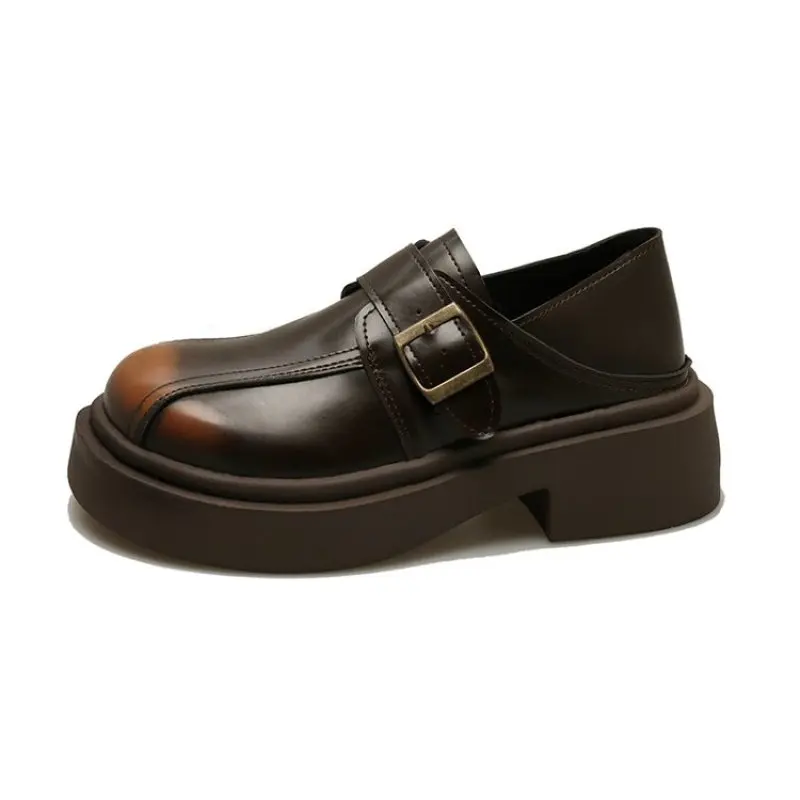 NEW Shoes Woman 2024 Casual Female Sneakers Oxfords Clogs Platform British Style Round Toe Autumn Flats Loers With Fur Shall