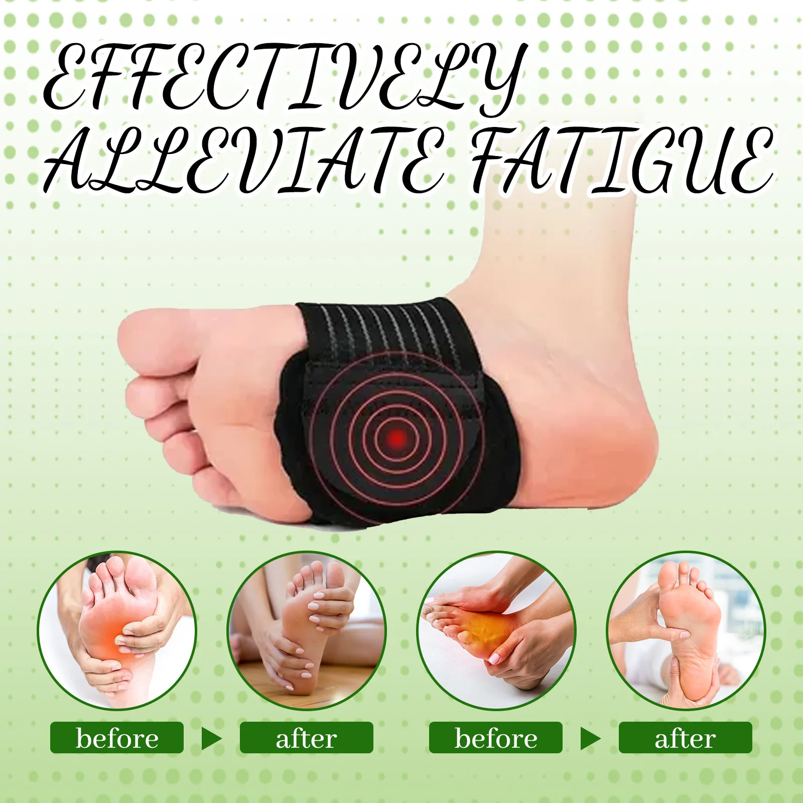 Foot Acupressure Pads Relief Feet Pain Improve Physical Fatigue Sleeping Blood Circulation Regulate Body Health Reflexology Pad