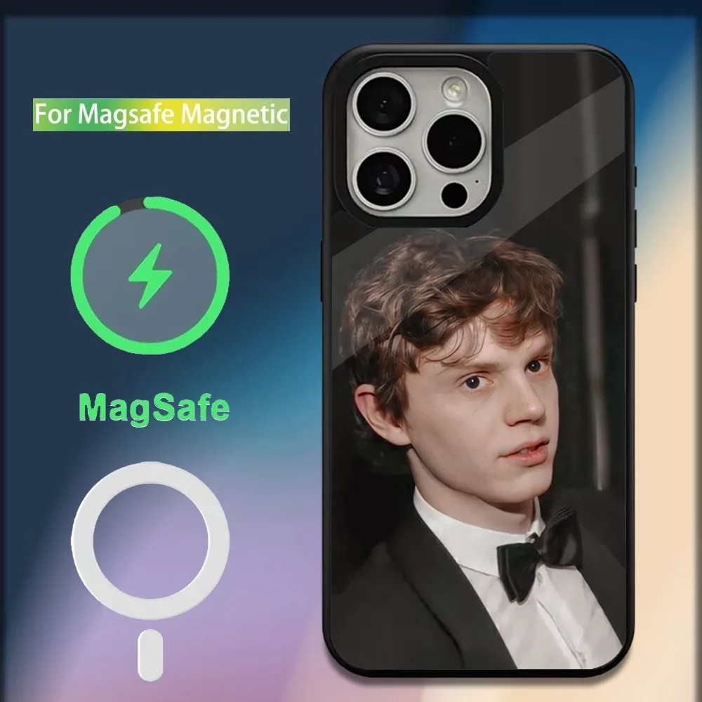 Actor E-Evan Peters Phone Case For iPhone 16,15,14,13,12,11,Plus,Pro,Max,Mini Magsafe Magnetic Wireless Charging