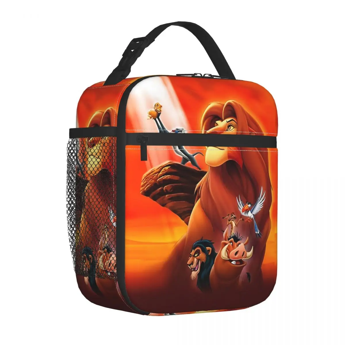 

Lion King Insulated Lunch Bags Leakproof Cartoon Animal Reusable Thermal Bag Tote Lunch Box College Picnic Bento Pouch