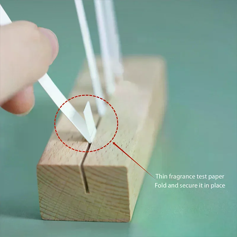 Wood Table Perfume Essential Oils Test Tester Paper Strip Holder Display Stand Clamps Aromatherapy Paper Clips Decoration