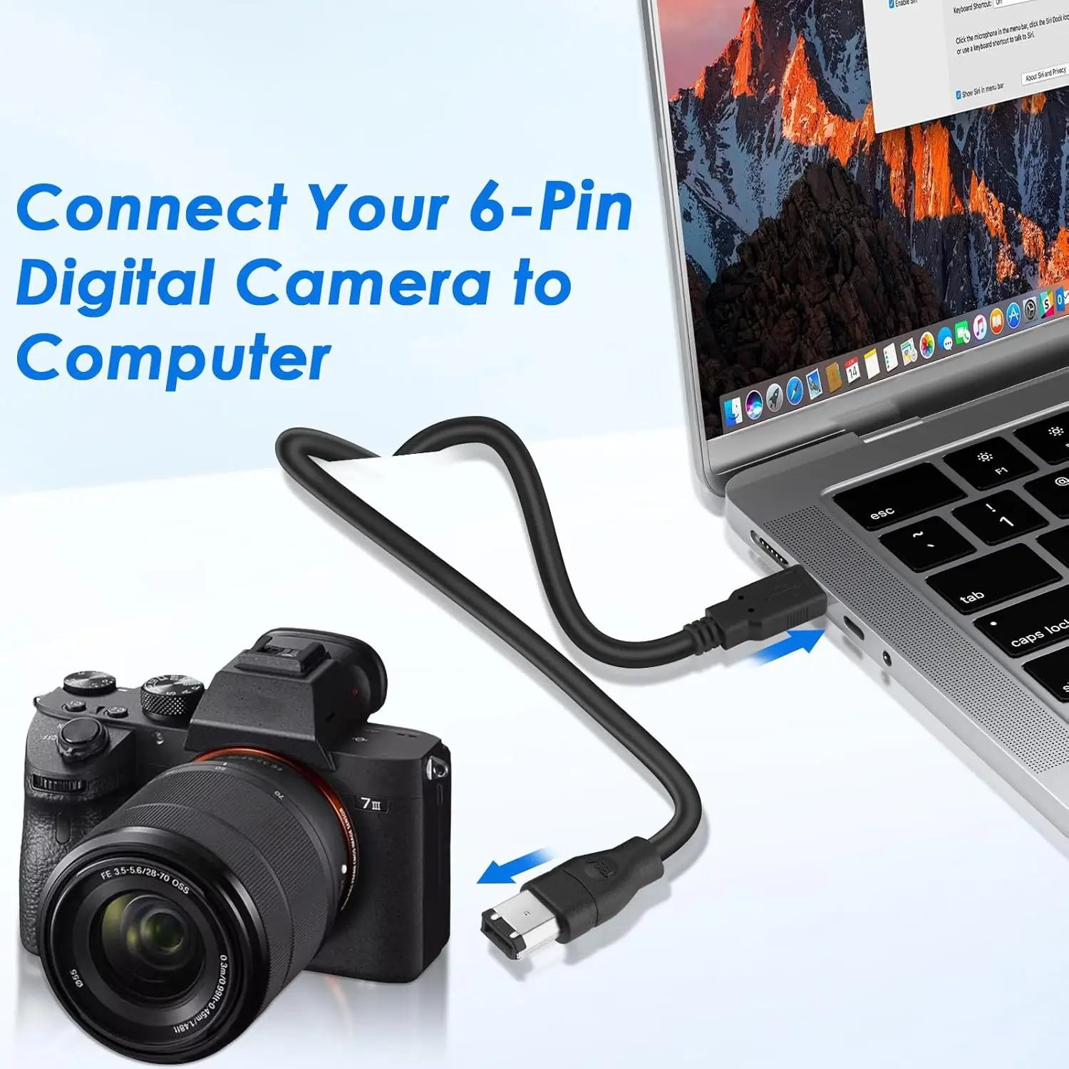 USB ذكر إلى Firewire IEEE1394 6Pin موصل كابلات IEEE 1394 6 دبوس إلى USB محول للطابعة كاميرا رقمية الماسح الضوئي القرص الصلب