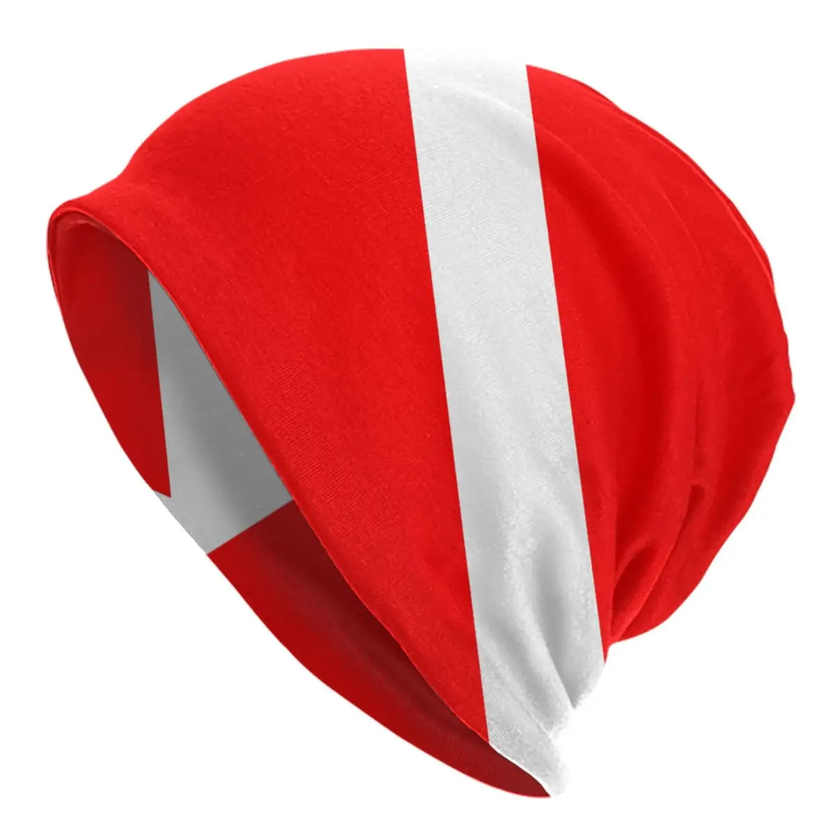 Custom Scuba Dive Flag Protects Divers Sport Beanie Cap Unisex Warm Bonnet Homme Knitted Hats Fashion Outdoor Ski Beanies Hats