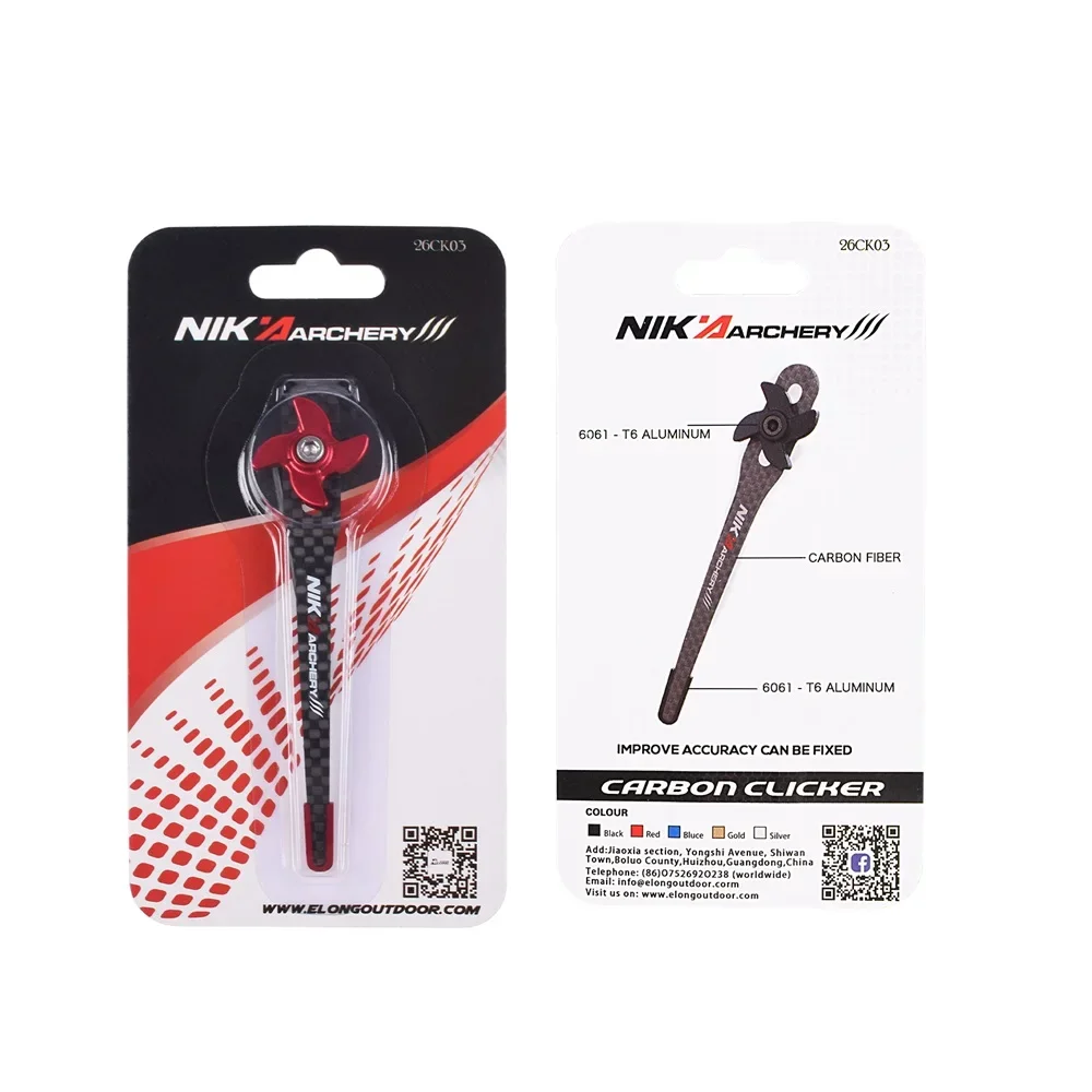 Nika Archery 3K Carbonfaser-Klicker für Recurve-Bogen Schießausrüstung Zubehör – Detail 8