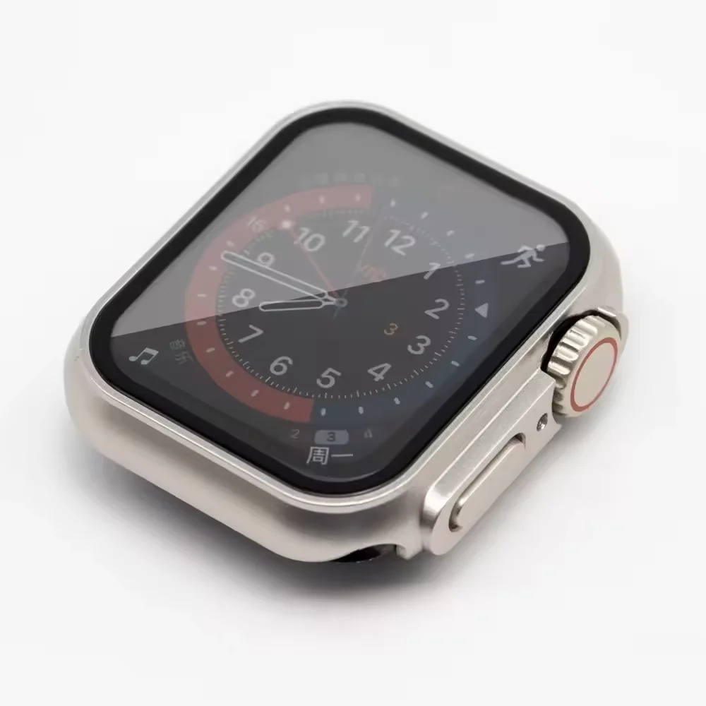 PC Case for Apple Watch Case 46mm 45mm 44mm 42mm 41mm 40mm Upgrade To Ultra 3 49mm Glass Film Cover  iWatch 11 10 9 8 7 6 SE 5 4