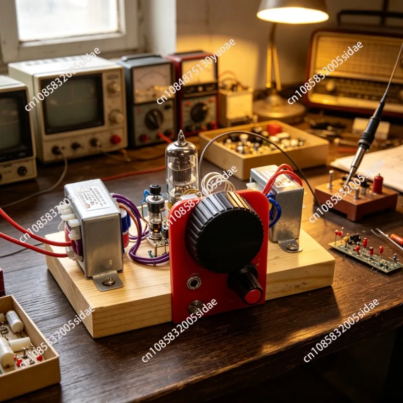 6j1 Electronic Tube Super Regenerative FM Radio Kit Single Lamp FM Radio Aviation Band TVFM