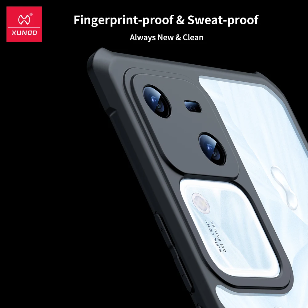 Xundd для VIVO V40E IQOO Z9S, чехол с подушкой безопасности, защита камеры с защитой от падения, акриловая и ТПУ, ультрапрозрачный защитный чехол для телефона