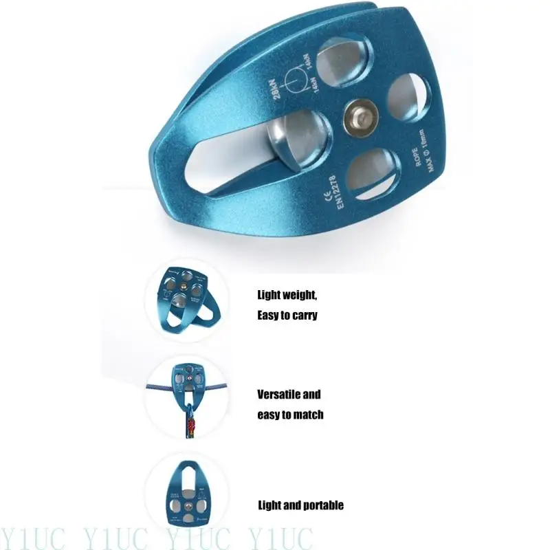 

652F Light weight Mountain Succour Pulley Heavy Type Pulley Large Wheel Pulley for Mountain Climbing and Exploration